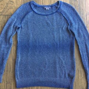 Vince Crew Neck Sweater Navy Blue Silver Size XS